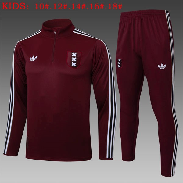 Ninos Sudadera De Training Ajax 2025-2026 Rojo 5
